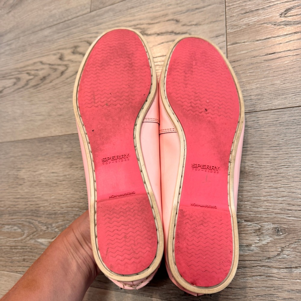 Sperry Top-Sider Audrey Boat Shoes Size 9.5 Pink Leather Loafers Casual Womens - Picture 9 of 9